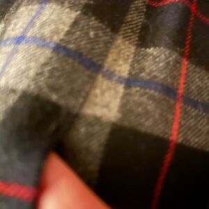 Talbot’s wool size 14P plaid pleated skirt gray/black